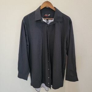 Black Men's Shirt XL Dress Shirt